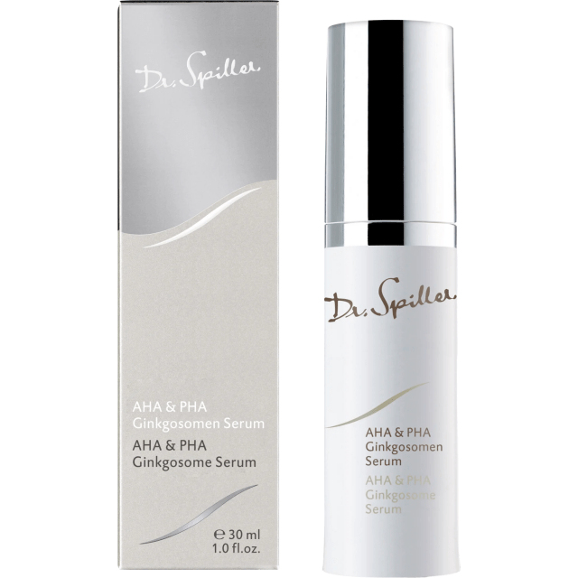 AHA & PHA сыворотка с экстрактом гинкго билоба / AHA & PHA Ginkgosomen Serum, 30 мл, DR. SPILLER, выравнивание тона кожи, антивозрастной уход, фото 1