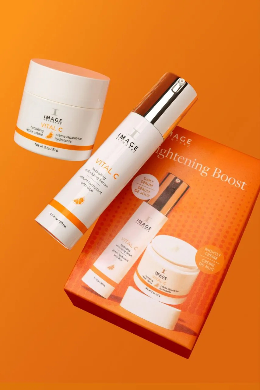 Подарочный набор BRIGHTENING BOOST SYSTEM 2026 INTERNATIONAL, IMAGE SKINCARE, устранение раздражений, укрепление стенок капилляров, фото 1