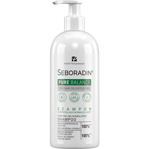 Шампунь Seboradin PURE BALANCE балансирующий / Seboradin PURE BALANCE Shampoo 400 ml, SEBORADIN, объем, антибактериальное действие
