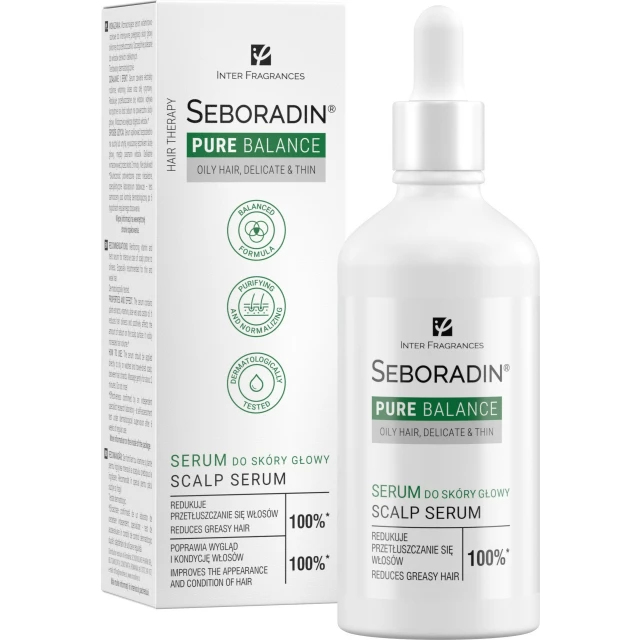 Сыворотка Seboradin PURE BALANCE балансирующая / Seboradin PURE BALANCE Scalp serum 100 мл, SEBORADIN, объем, себорегуляция, фото 1