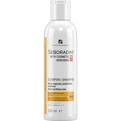 Шампунь Seboradin WITH COSMETIC KEROSENE для блеска волос / WITH COSMETIC KEROSENE Shampoo 200, SEBORADIN, укрепление структуры волос, очищение