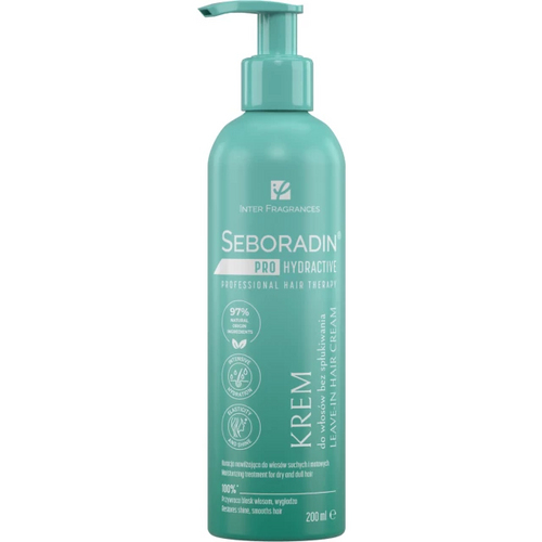 Несмываемый увлажняющий крем - кондиционер для волос PRO HYDRACTIVE/PRO HYDRACTIVE Hair Crem 200, SEBORADIN, увлажнение, сияние